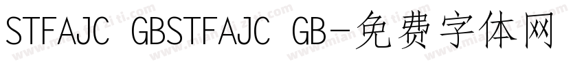 STFAJC GBSTFAJC GB字体转换